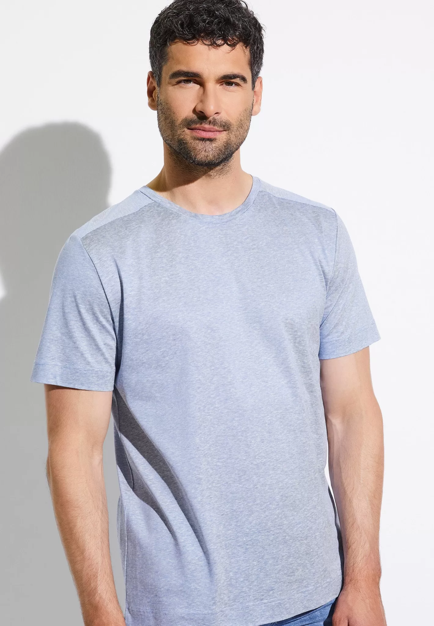 Best Sale Cotton/Linenstripes Men T-Shirts