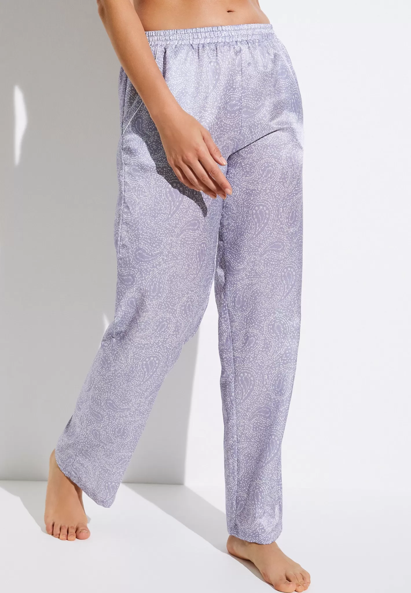 Outlet Cotton/Silkprint Women Pants